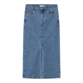 NAME IT Girls' Denim Skirt, Medium blue (medium blue denim)