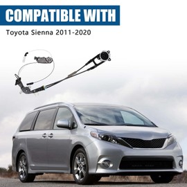 Passenger Right Side Sliding Door Compatible with Toyota Sienna (11-20) Replaces 85015-08010, 85015-08011