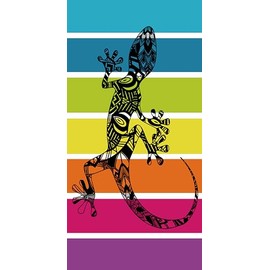 Miracle Home. Microfibre Beach Towel Salamander Menorca 100% Polyester 75 x 145 cm 15556