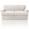PrinceDeco T Cushion Loveseat Slipcover 3 Pieces Sofa Covers for
