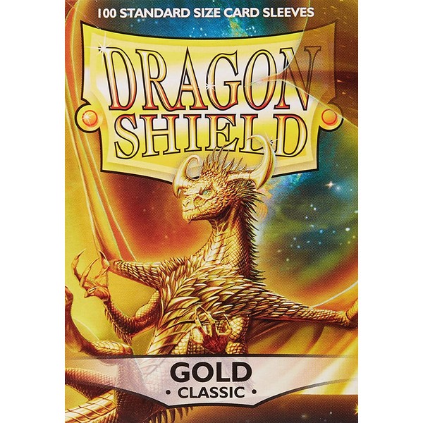Dragon Shield Protective Card Sleeves (100 Count), Gold