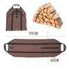 Firewood Carrier 80kg Load Bearing Waterproof Canvas Log Bag Wood