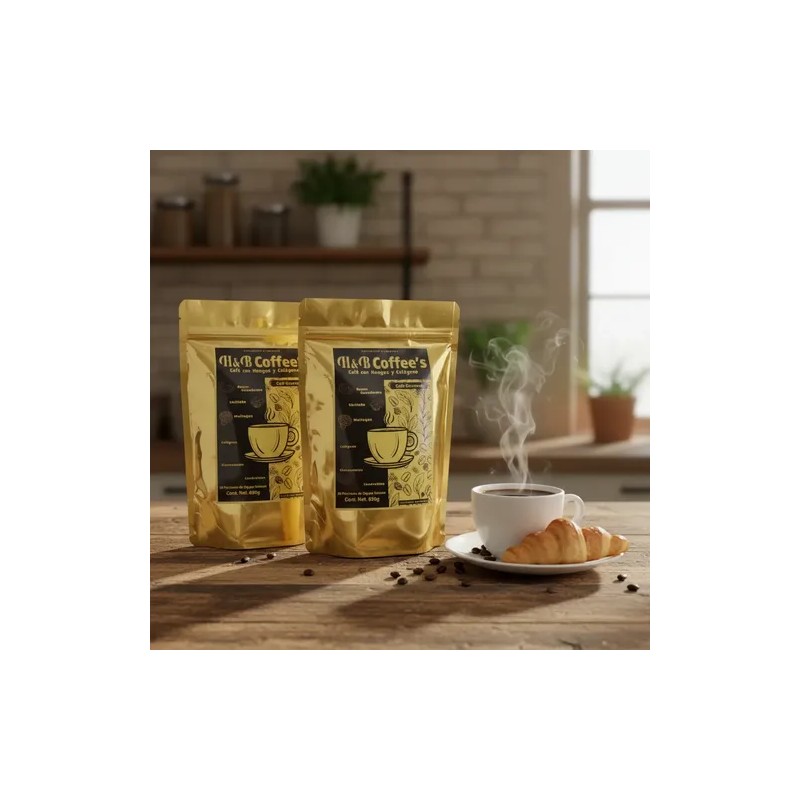 Cafe C/ Hongos Y Colageno.coffee S, Polvo 630grpack 2