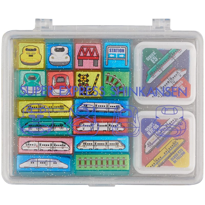 Bullet Train Stamp Set - Railroad Version 2