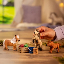 Schleich 41432 Miniature Shetland Pony Family