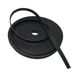TSIANHUZY HTD3M Timing Belt Open Ended Replacement, Width 15mm, Length 5 Meters Black Timing Belt, Polyurethane with Steel Core, Low Noise, Fit for 3D Printer, Water Pump, Motor, Fan, Vending Machine