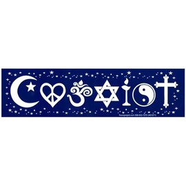 Coexist Interfaith Religious Symbols Peace Large Auto Car Magnet (Magnetic Backing, Large)