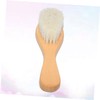 Hohopeti Natural Wool Baby Hairbrush Comb Set Wooden Handle Soft