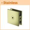 Bathlink Brushed Gold Glass Clamp for Bathroom, 2PCS Shower Glass