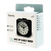 Hama Travel Clock, Black, 5.6 x 3 x 5.6 cm