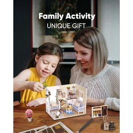 DIY Miniature House Kit, Mini House Kit for Beginners, DIY Dollhouse Kit for Adults to Build, Model Building Craft Diorama Kit, Ideal Gifts for Birthday, Christmas(Japanese Garden House)