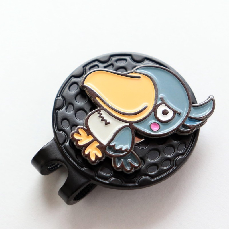 Golf Marker, Shovel Hat Clip, Magnetic Attachment, Stay-Moving Bird, Cute