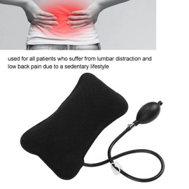 Inflatable Lumbar Support Pillow, Lower Back Supports Cushion, Breathable Lumbar Support Back Cushion with Handpump, for Travel Flying Car Home Office Use