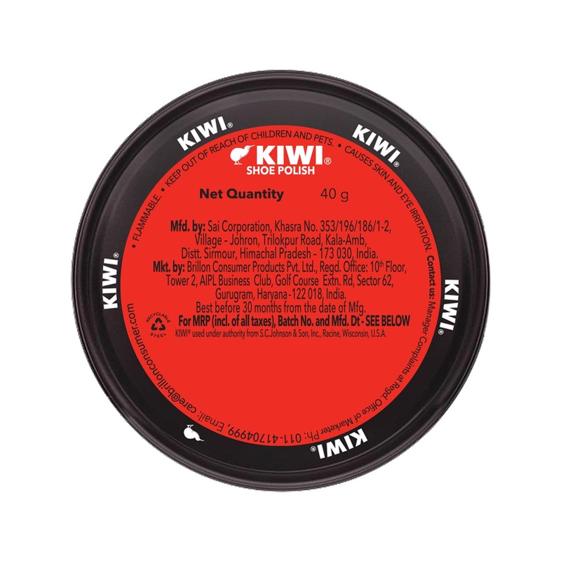 Kiwi Shoe Polish, 40 ml, Black