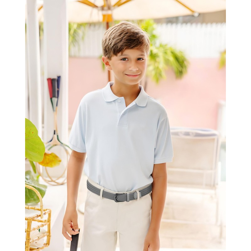 CHAOREN Woven Boys Belt, 1.25" Elastic Braided Kids Belt, Casual