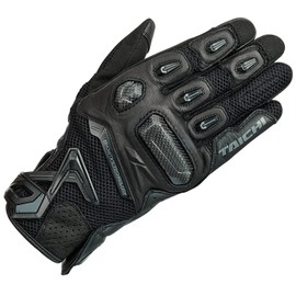RS TAICHI (RS Taichi) Motorcycle Riding Gloves Spring/Summer, Mesh Breathable, Touch Panel Compatible, Built-in Protector, Carbon Raptor Mesh Gloves RST442 Black WM Women's