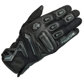RS TAICHI (RS Taichi) Motorcycle Riding Gloves Spring/Summer, Mesh Breathable, Touch Panel Compatible, Built-in Protector, Carbon Raptor Mesh Gloves RST442 Black WM Women's