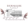 DORALLURE Plus Size Thigh High Stockings, Silicone Lace Top Stay