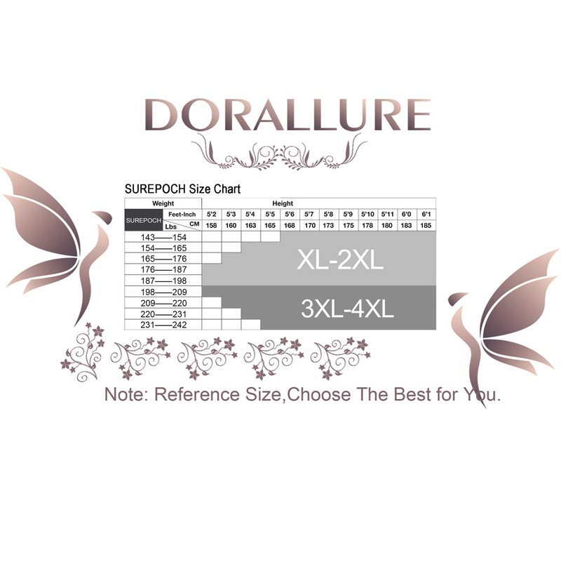 DORALLURE Plus Size Thigh High Stockings, Silicone Lace Top Stay