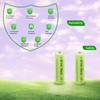 Teneyuuo 8 Pack 1.2V Ni-MH 2/3AAA 200mAh Rechargeable Batteries for