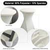 2Pack Black Spandex Cocktail Table Cover for Weddings Parties and