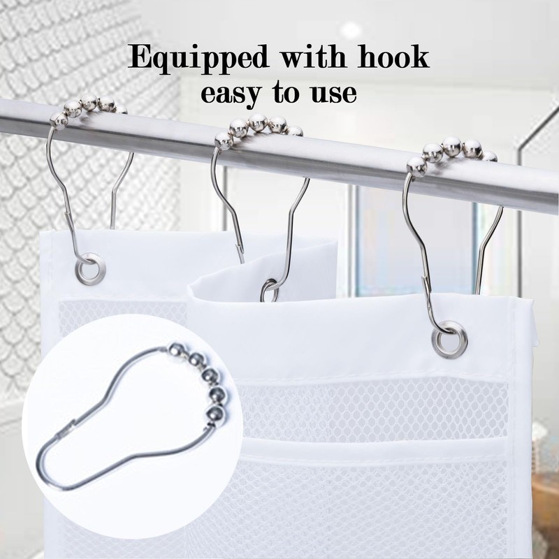 Mesh Shower Caddy,2 Pack Shower Bag Quick Drying to Hold