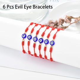 Tarsus 7 Knots Kabbalah Red String Bracelet Protection Evil Eye Bracelets for Women Men