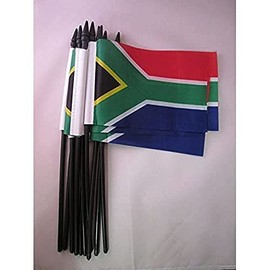 AZ FLAG South Africa Flag 15 x 10 cm – Republic of South Africa Pack of 10 Mini Flags 10 x 15 cm – Flags