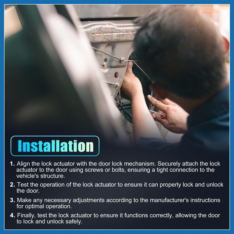 A ABSOPRO Replacement Rear Liftgate Door Lock Actuator for Mazda