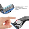 Men Manual Razor Six Blades Waterproof Precise Portable Removable Quick
