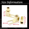 TIGRE BLANC Y Lug Terminal L Shape Solderless Banana Plug