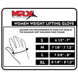 MRX Adjustable Weight Lifting Gloves Fingerless Gloves for Women, Reinforced Palm and Secure Closure, Leather Hand Protection Gear for Gym, Training and Exercise