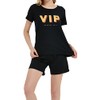 In One Clothing Women's Short Pyjamas 100% Cotton with Motif