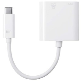 Monoprice USB-C VGA Multiport Adapter - White, With USB 3.0 Connectivity & Mirror Display Resolutions Up To 1080p @ 60hz - Select Series