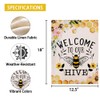 Summer Garden Flag Welcome to Our Hive 12.5 x 18