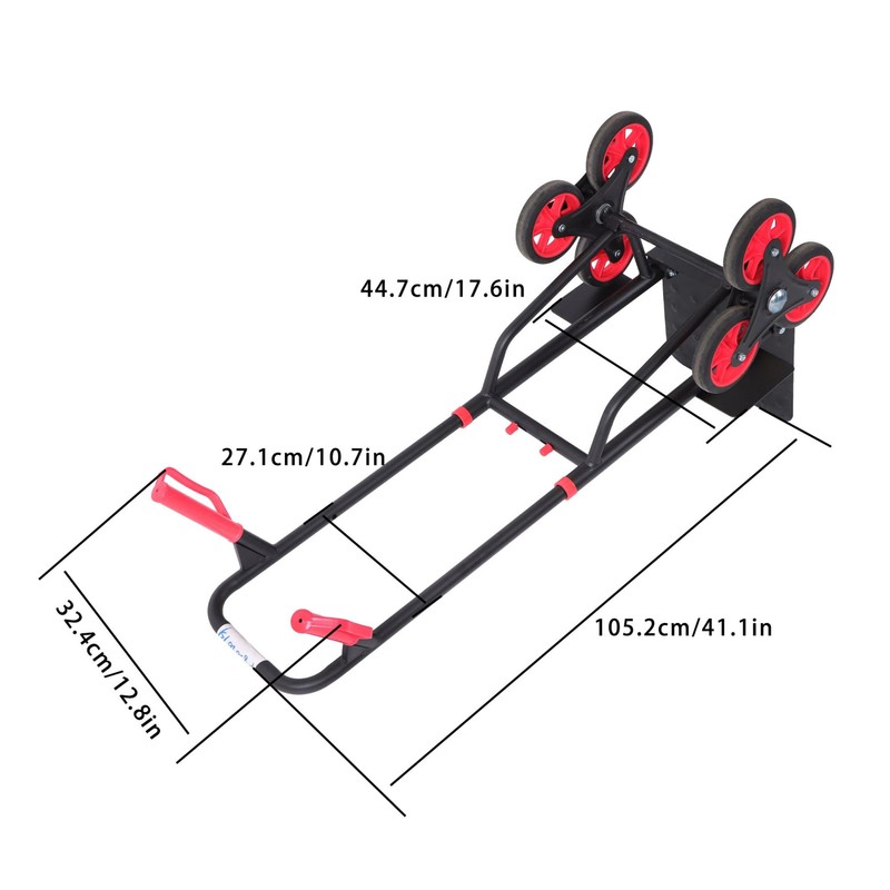 Thomletha Stair Climbing Hand Truck 440lb Capacity Heavy Duty Folding