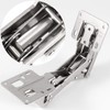 HOZEON 4 Pcs 170 Degree Frameless Cabinet Doors Hinges, Soft