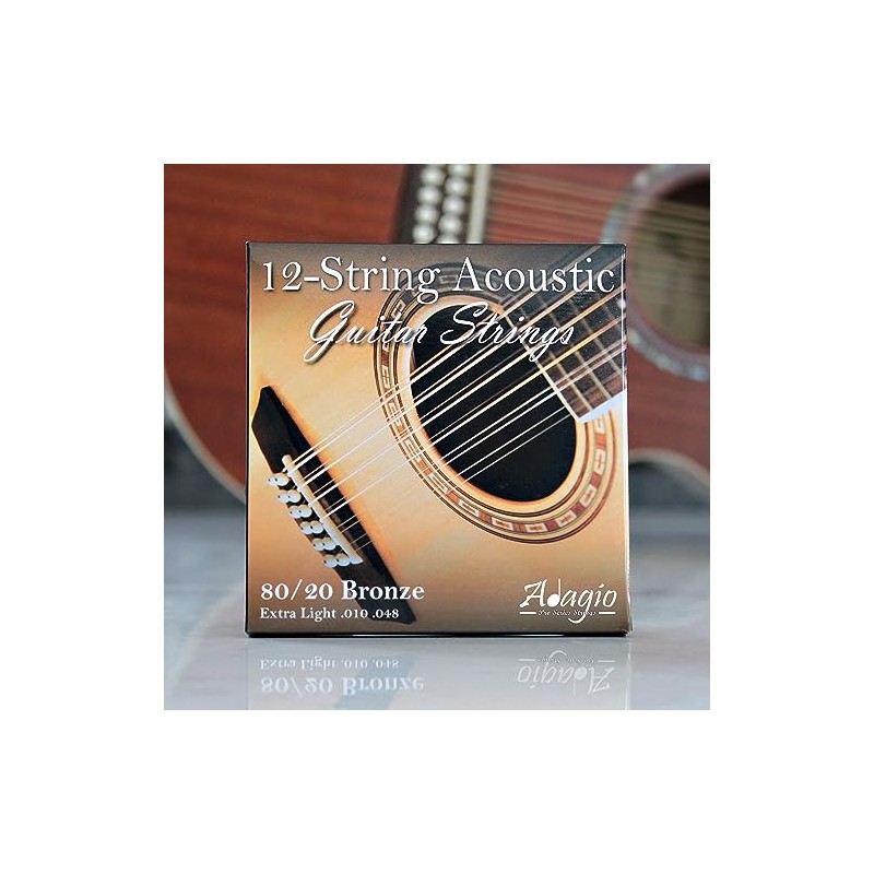 Adagio Pro 12-String Acoustic Guitar Strings (12 String) - Bronze