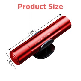 Okaywork Car Safety Emergency Hammer, Car Safety Hammer with Belt Cutter, Compact Portable Seat Belt Cutter, Emergency Hammer, Emergency Glass Breaker Car Essentials (Red), red