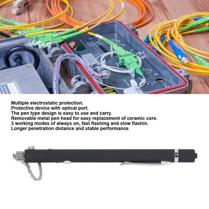 Visual Fault Locator VFL Universal Interface Optical Fiber Red Light