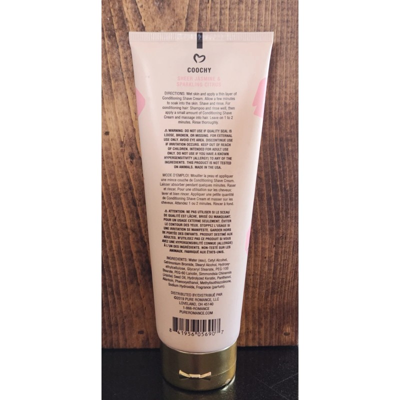 Coochy *NEW* Pure Romance COOCHY Conditioning Shave Cream ~ Truly