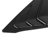 2pcs Rear Left Right Window Louver Bright Black Side Window