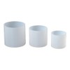 HomeSoGood 5Pcs Cylinder Candle Molds,Pillar Casting Silicone Molds,4in 3.5in 2.5in
