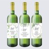Set of 7 Greenery Wedding Milestone Wine Bottle Labels