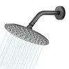6 Inch Round Rain Shower head, High Flow Stainless Steel