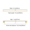 Asidrama 6 Pack 12.6 Inch(320mm) Brushed Brass Kitchen Cabinet Handles,