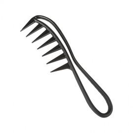 Hair Styling Oil Comb in Black Barber 2ea