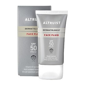 Altruist Dermatologist - Líquido protector solar Spf50, protección superior de 5 estrellas Uva por el Dr. Andrew Birnie; protección facial antioxidante premium, 1.7 fl oz