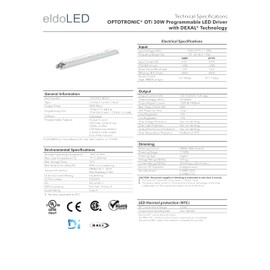 eldoLED | 2743Y8 OPTOTRONIC OTi 30W Programmable LED Driverwith DEXAL Technology | Replacement for 78033 Osram | OTi30/120-277/1A0 DX L