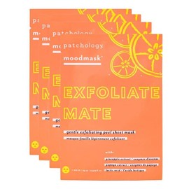 Patchology Pineapple Papaya Enzyme Exfoliating 4 Sheet Masks – Smooth & Brighten Skin with Lactic Acid, Pineapple & Papaya Extract Exfoliate Gentle skin care products